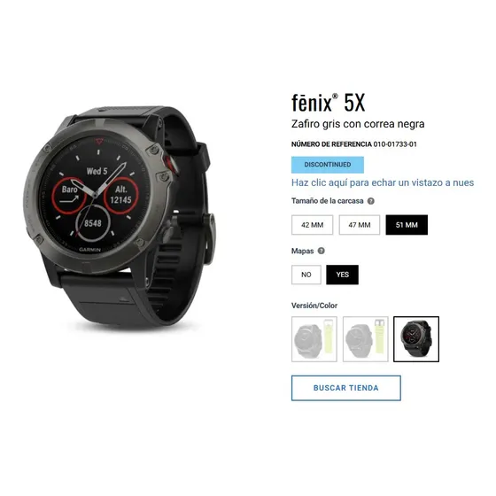 Reloj Garmin Fenix 5x