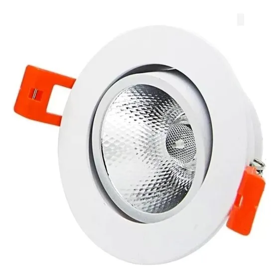 Lampara Led 15w Ojo Buey, Spot Empotrable, Luz Cálida, 9 Cm