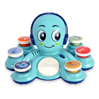 Brinquedo Educativo Polvo Musical Com 6 BotÔes Luz + 20 Sons Brinquedo Educativo Polvo Musical Com 6 BotÔes Luz + 20 Sons