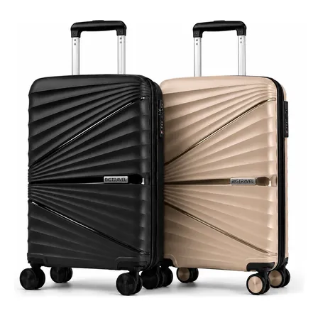 2 Malas 10kg Cabine Avião Resistente 360° Extensor Viagem