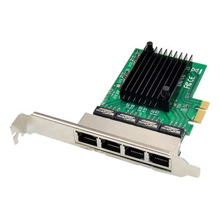 Tarjeta De Red Pcie Pci-e X1 Servidor Gigabit Ethernet De 4 Tarjeta De Red Pcie Pci-e X1 Servidor Gigabit Ethernet De 4
