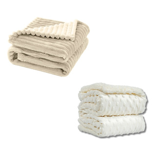 Cobertor Kit 2pçs Bebê Wave Berço Marfim E Pipoquinha Branco Cobertor Kit 2pçs Bebê Wave Berço Marfim E Pipoquinha Branco
