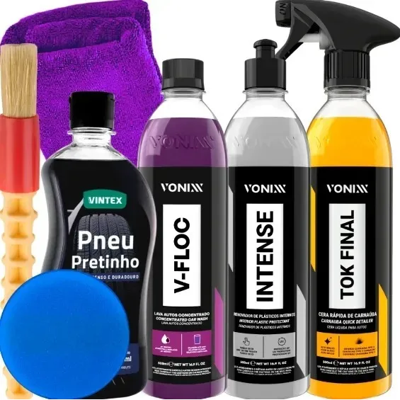 Kit Shampoo V-floc Cera Tok Final Intense Pretinho Vonixx