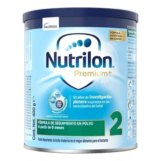 Nutrilon Premium 2 Leche En Polvo Lata De 400g 6 A 12 Meses