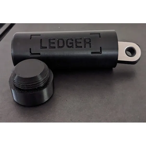 Case Protetor Carteira Hardwallet Ledger Nano S Plus Preto