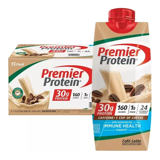 Premier Protein Café Latte Café Latte Pack/15 Malteadas