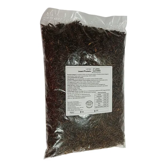 Larvas Desidratadas De Tenebrio Molitor - 1kg