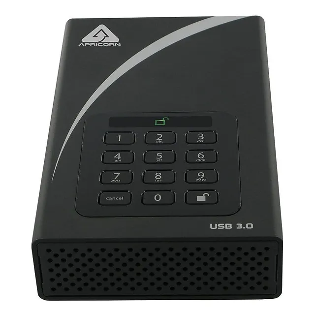 Apricorn 6tb Aegis Padlock Dt 256-bit Encryption Usb 3