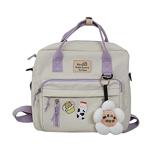 Mochila Kawaii Con Colgante De Oso, Estética B6z6w