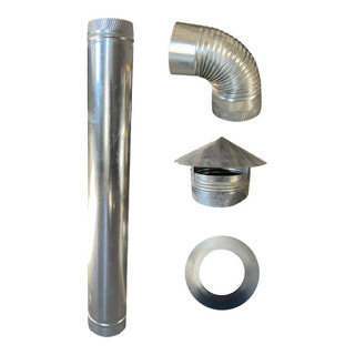 Kit De Instalación Para Estufa, Chimenea De Leña 4 Pulgadas Kit De Instalación Para Estufa, Chimenea De Leña 4 Pulgadas