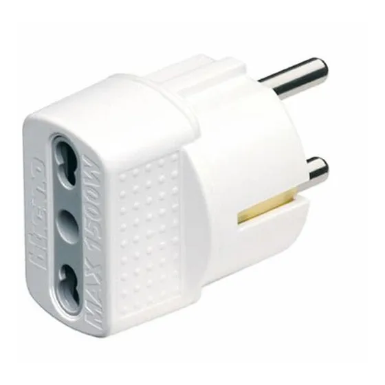 Bticino Adaptador Schuko A Bipaso 2p+t 10/16a