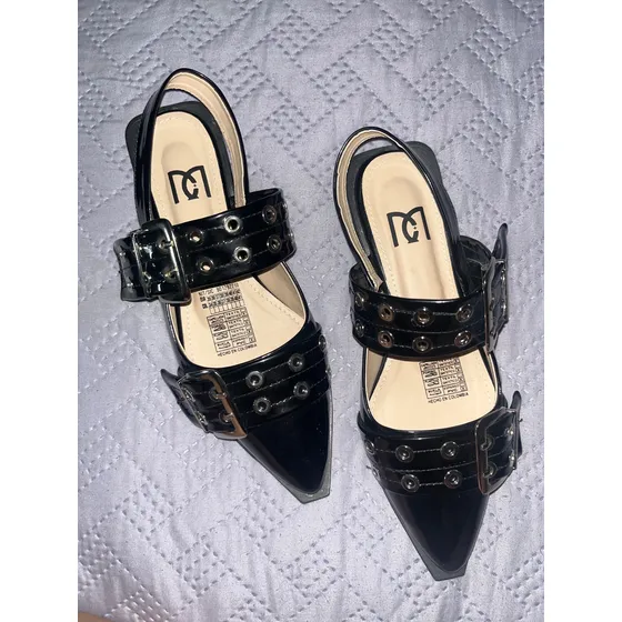 Nit/sic Zapatillas Negras Con Tachuelas Para Mujer
