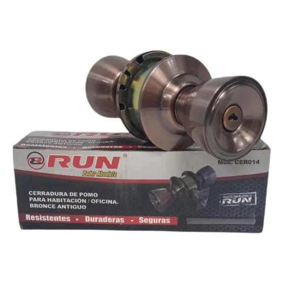 Cerradura De Pomo Para Hab/ofic Run - Bronce Ant Cer014