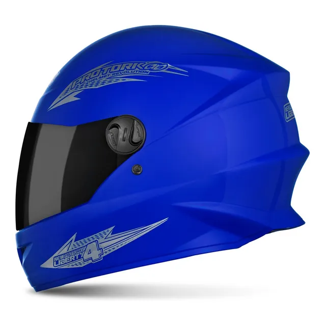 Capacete Fechado Masculino Com Viseira Fumê New Liberty 4