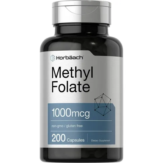 Methyl Folate 5-mthf 1000mg 200 Capsulas Horbaach