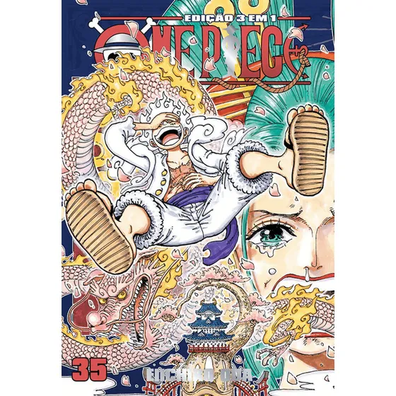 One Piece 3 Em 1 Vol. 35, De Eiichiro Oda., Vol. 35. Editorial Panini, Capa Mole Em Português, 2025
