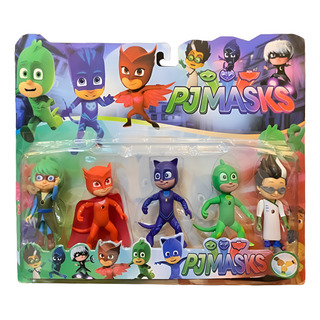 Cartela 5 Bonecos Heróis De Pijama Brinquedo Pj Mask Cartela 5 Bonecos Heróis De Pijama Brinquedo Pj Mask