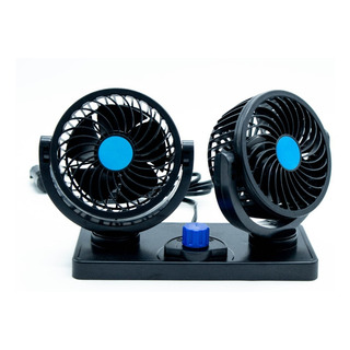 Ventilador Doble Fijo 4 2 Pasos Plastico Negro Ventilador Doble Fijo 4 2 Pasos Plastico Negro