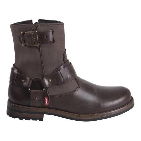 Bota Vaquera Biker De Caballero  Levi's 6047 Color Chocolate