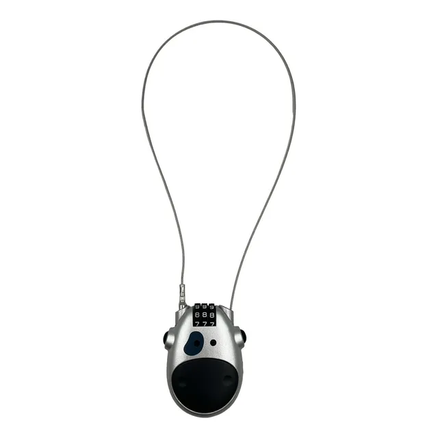 Candado Combinacion Con Linga Retractil 70cms Cascos Y Otros