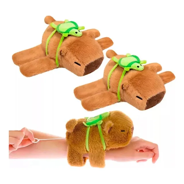 Peluche Capibara Cola Giratoria Luz Led Música Juguete Niños