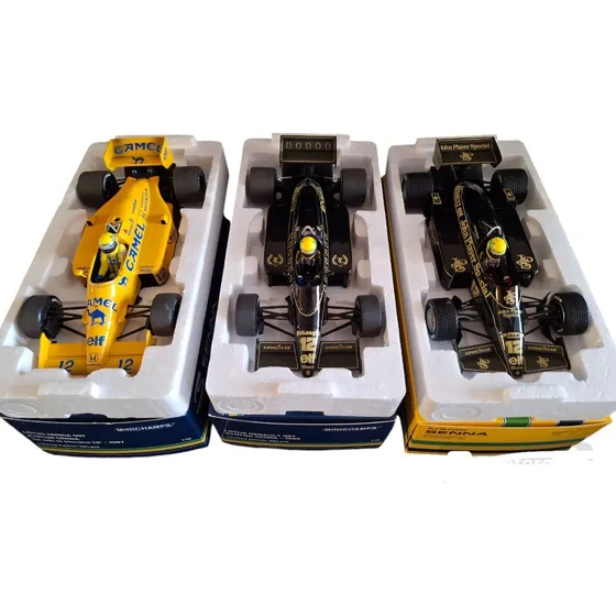 F1 Lotus 97t, 98t E 99t Mônaco Ayrton Senna 1/18 Minichamps