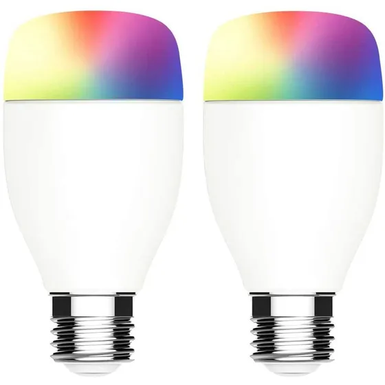 Bombilla Foco Luz Inteligente Wifi Led Multicolor 2 Unidades Luz