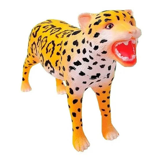 Brinquedo Boneco Onça Pintada De Vinil Db Play Vb306