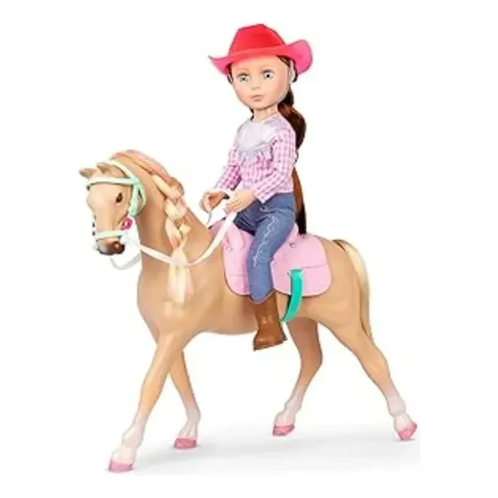 Muñeca Glitter Girls Jaime Y Su Caballo Jumper Mide 35 Cm 2m