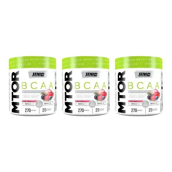 Bcaa Mtor 8.1.1 Star Nutrition Glutamina Elect 270 Gr X 3 Un