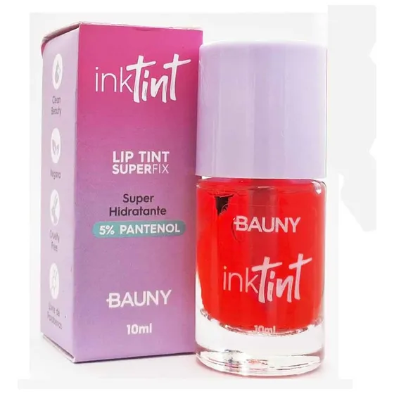 Lip Tint Ink Pink Cor Pink 10ml - Bauny