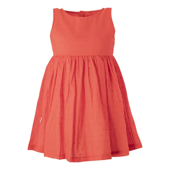 Vestido Beba En Plumeti  Fiesta Navidad Color Rojo 