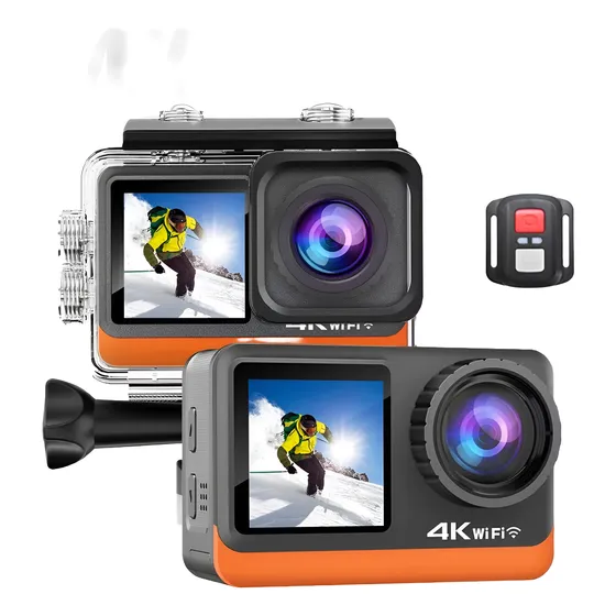 Cámara Deportiva 4k Ultrahd 60fps 24mp Pantalla Dual Touch