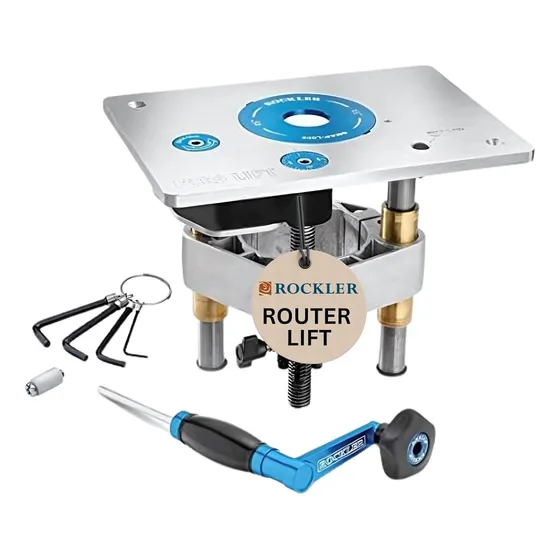 Elevador De Router Rockler Pro 8.4 Kg Con Placa De Aluminio