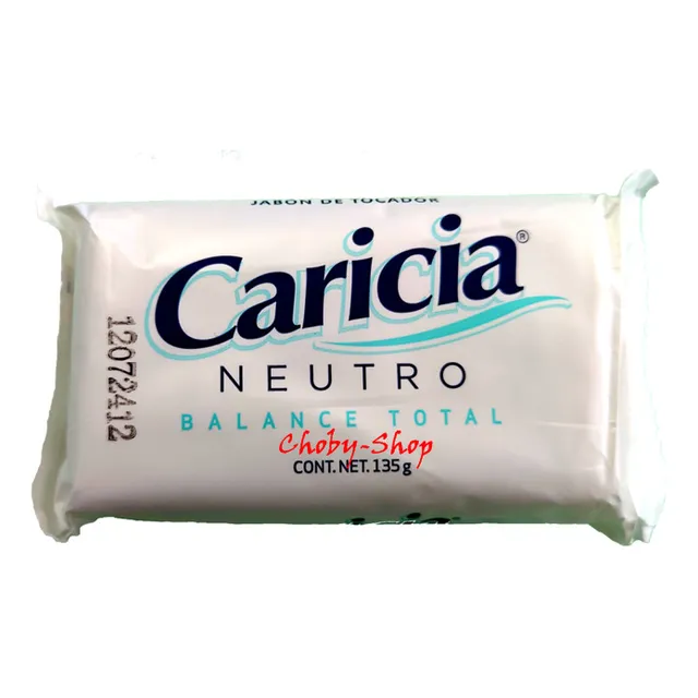 Jabón De Tocador Neutro Caricia, Hipoalergénico 135g