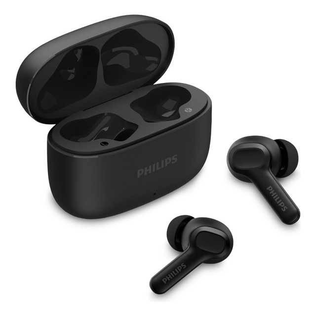 Fone De Ouvido Sem Fio Tws Philips Tat1109bk/00 Na Cor Preto, Com Bluetooth, Microfone, Te... Fone De Ouvido Sem Fio Tws Philips Tat1109bk/00 Na Cor Preto, Com Bluetooth, Microfone, Te...