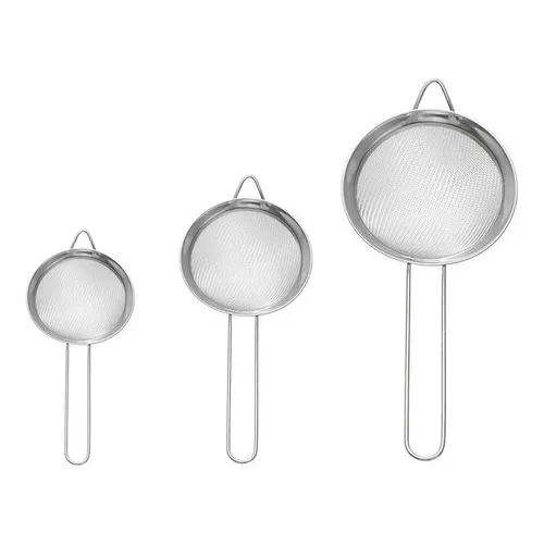 Set X3 Colador Metálico De Cocina Coladores acero