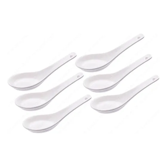 Trading Cuchara Porcelana Para Sopa PLG Largo Blanco