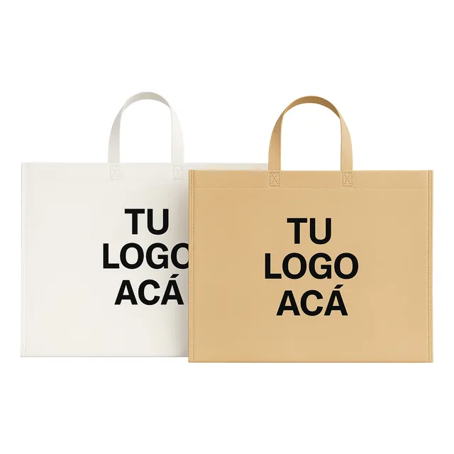 100 Bolsas Ecologicas Personalizadas 50x40