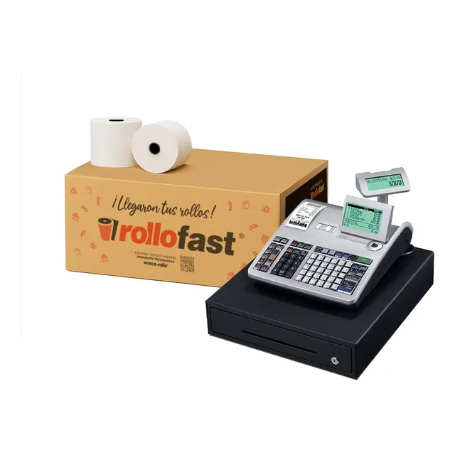 Rollo Termico 57x55mm - Caja X 40 - Registradoras