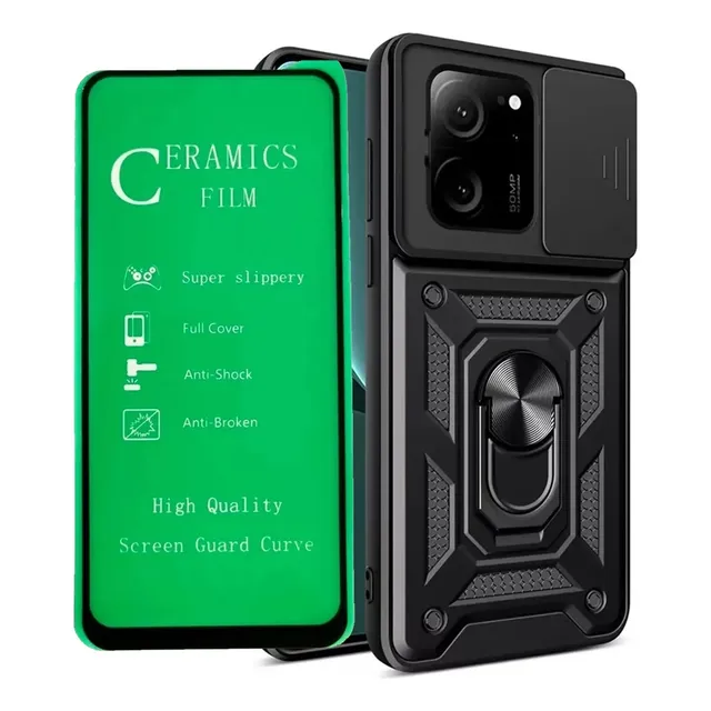 Estuche Antichoque Reforzado + Protector De Pantalla Para Xiaomi (hidrogel O Vidrio Cerámico)