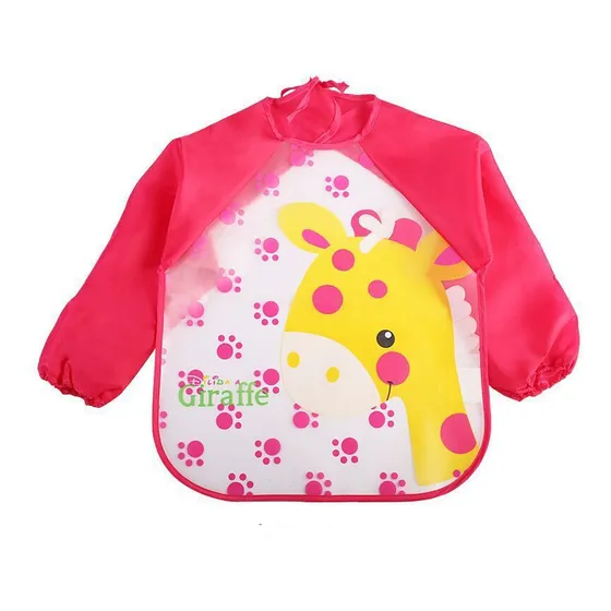 Camiseta Rosa Con Babero De Jirafa Con Manga Larga De Jirafa Kababy