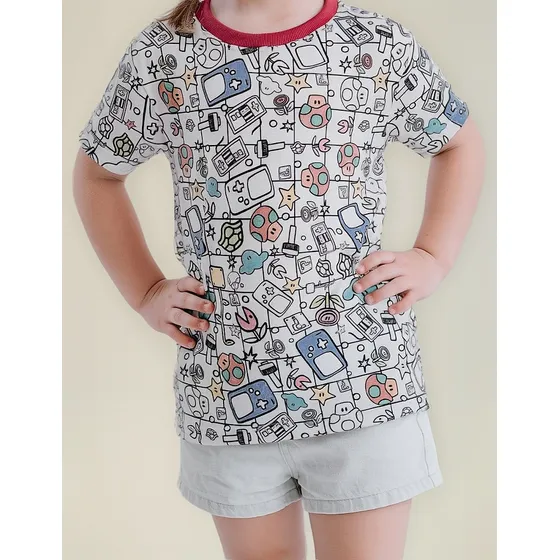 Camiseta Meninas De Colorir Com Canetinha