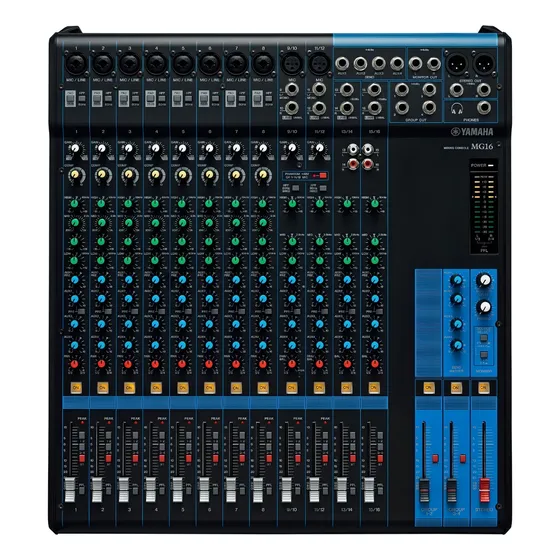 Console Yamaha MG16 de mistura 127/220V
