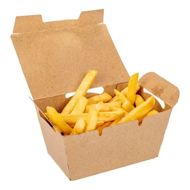 Caja Delivery Papas Fritas O Nuggets Fast Food X 50 Uni