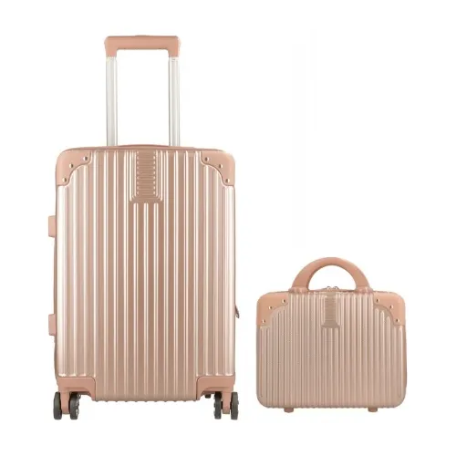 Set Valija Chica Carry On De Cabina + Neceser Beauty Rígido