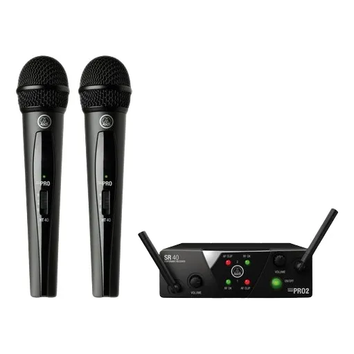 Set Vocal Inalambrico Akg Dual Mini Wms40