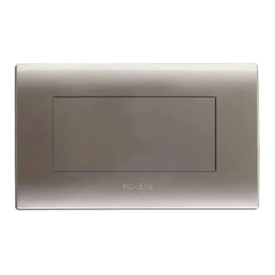 Tapa Ciega Color Plateado