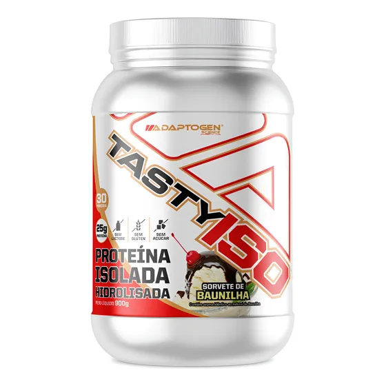 Tasty Iso Whey Isolado Whey Hidrolisado 900g Adaptogen
