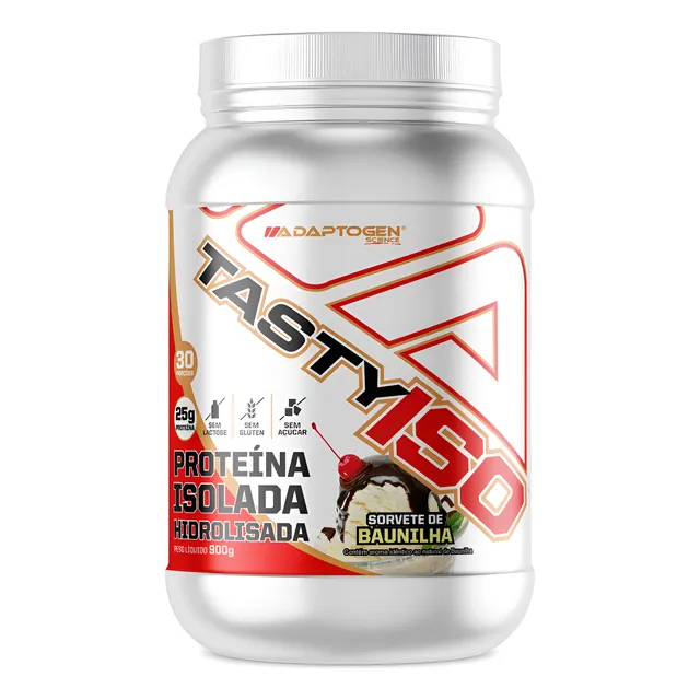Tasty Iso Whey Isolado Whey Hidrolisado 900g Adaptogen